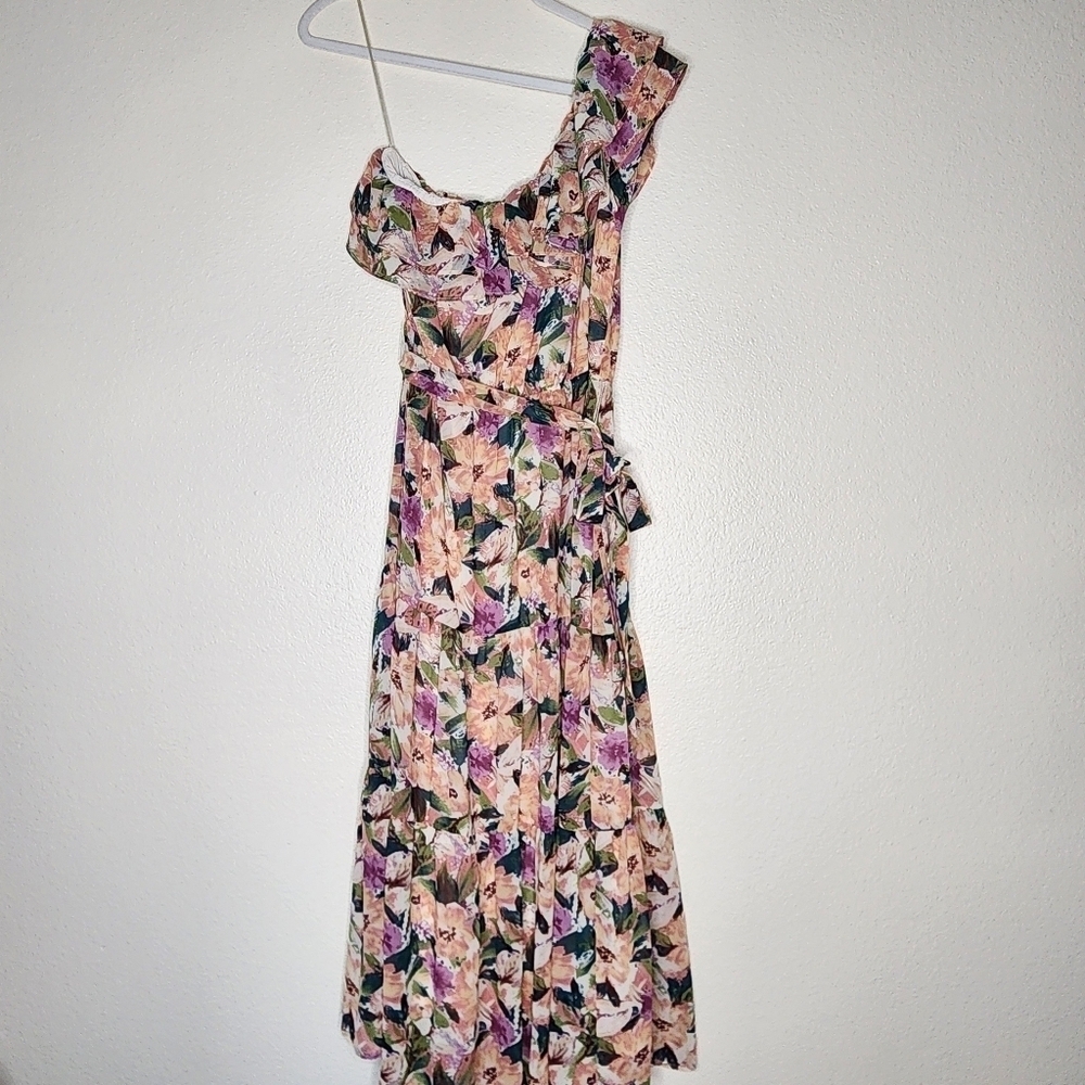 Astr the Label One Shoulder Ruffle Dress M - Picture 2 of 6
